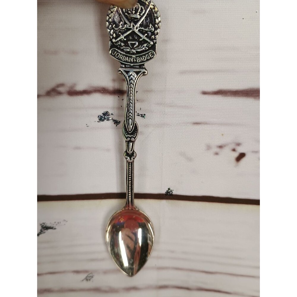 Vintage Silver Jordan Badge Souvenir Spoon Collectible‎